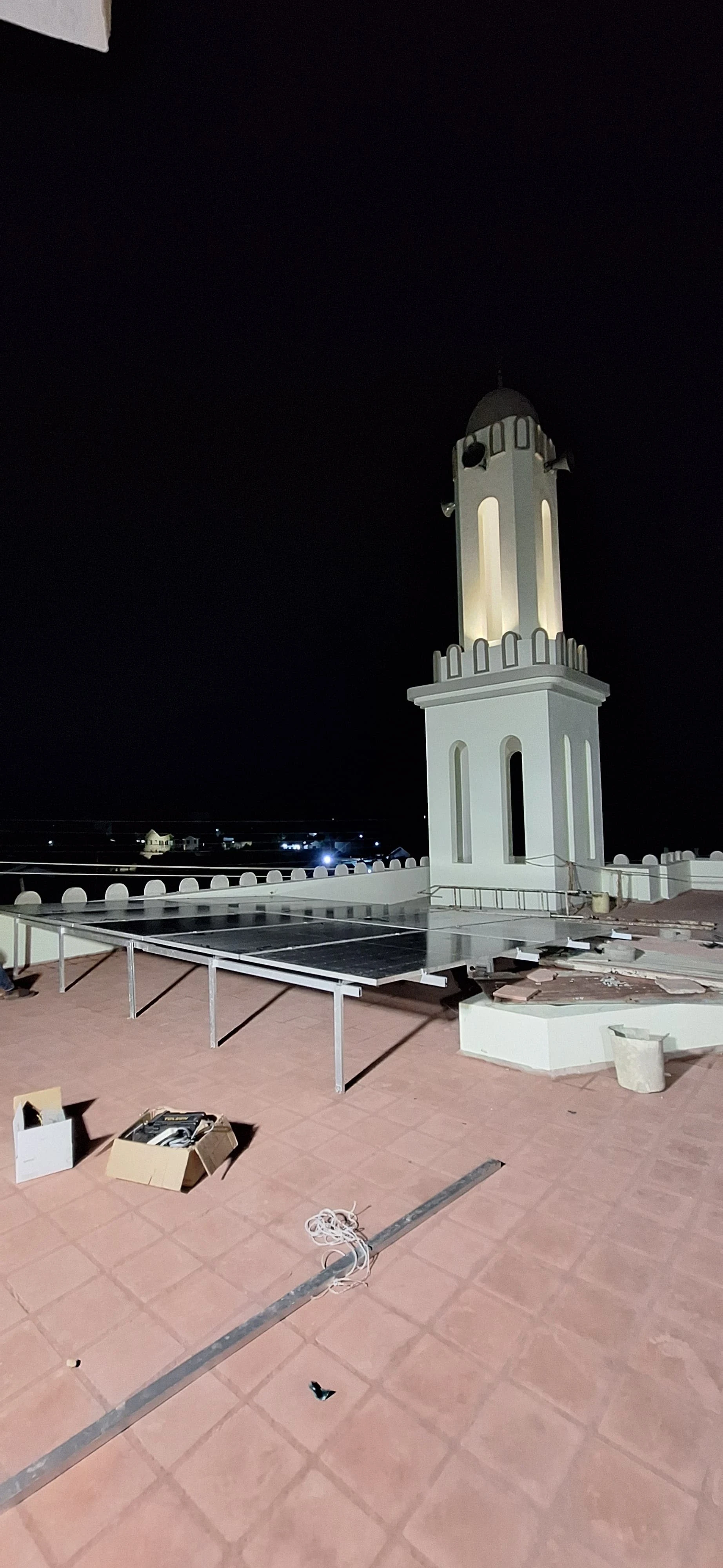 Evening Solar Illumination - Community Mosque